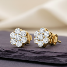 Load image into Gallery viewer, Dainty Floral Cluster Seven-Gem Blossom Natural Diamonds