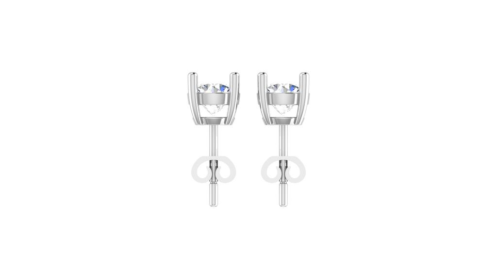 1.00 ctw Round Lab Grown Studs