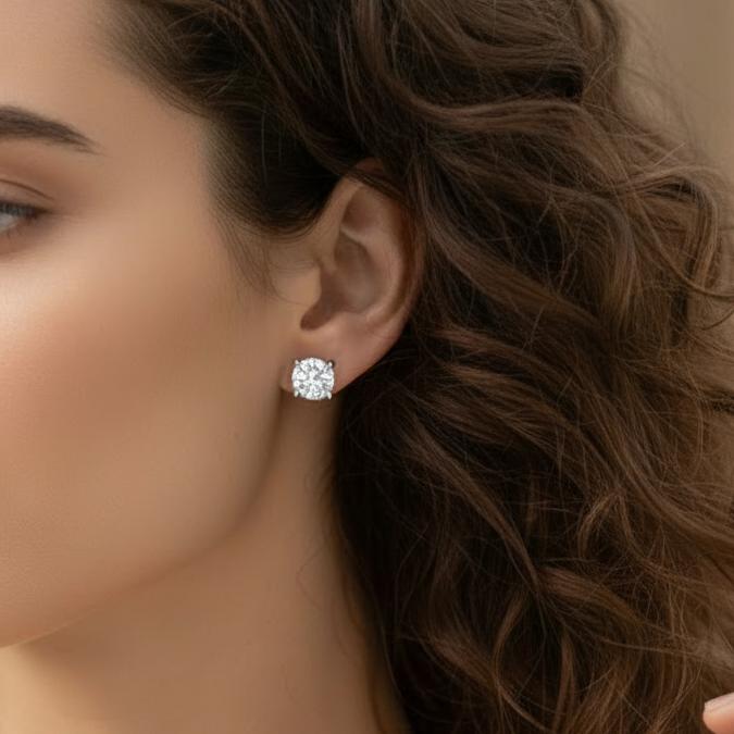 1.50 ctw Round Lab Grown Studs