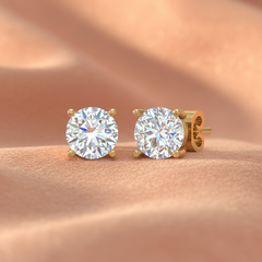 1.00 ctw Round Lab Grown Studs