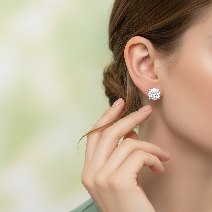 2.50 ctw Round Lab Grown Studs