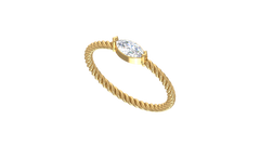 IGI cert. 0.20 Cttw Marquise Single Stone Lab Grown Diamond