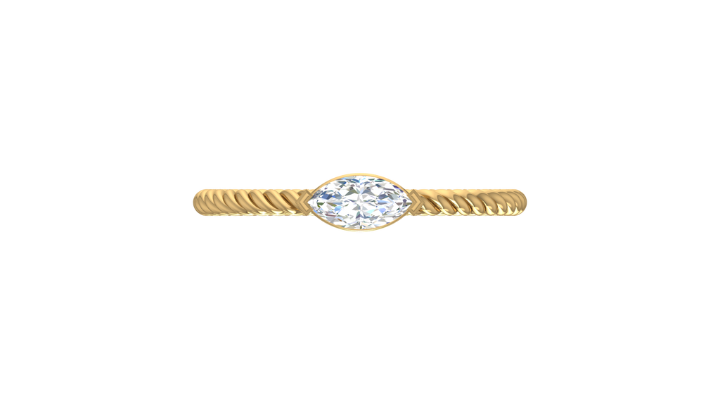 IGI cert. 0.20 Cttw Marquise Single Stone Lab Grown Diamond