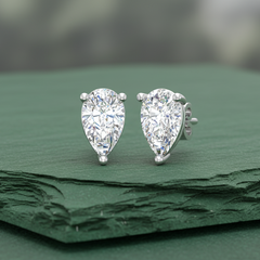 1.20 ctw Pear Lab Grown Studs