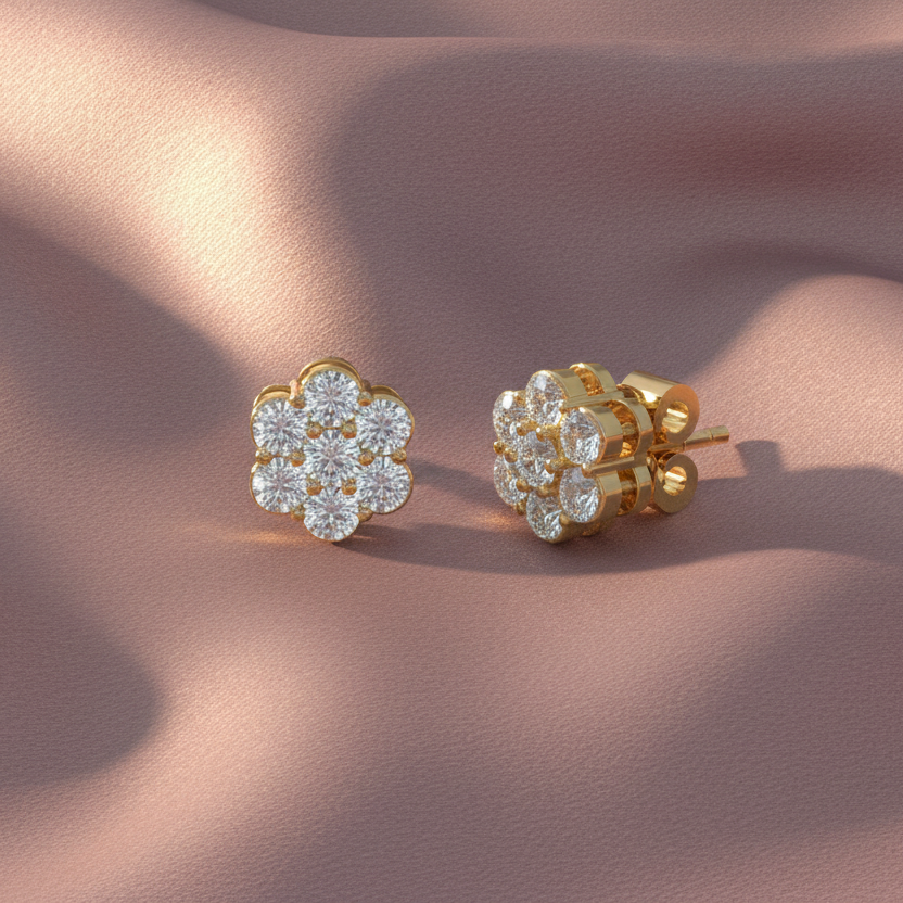 Angular Floral Certified Diamond