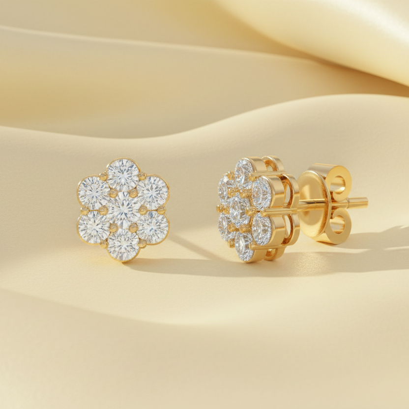 Avant Garde Flower Blossom Diamond