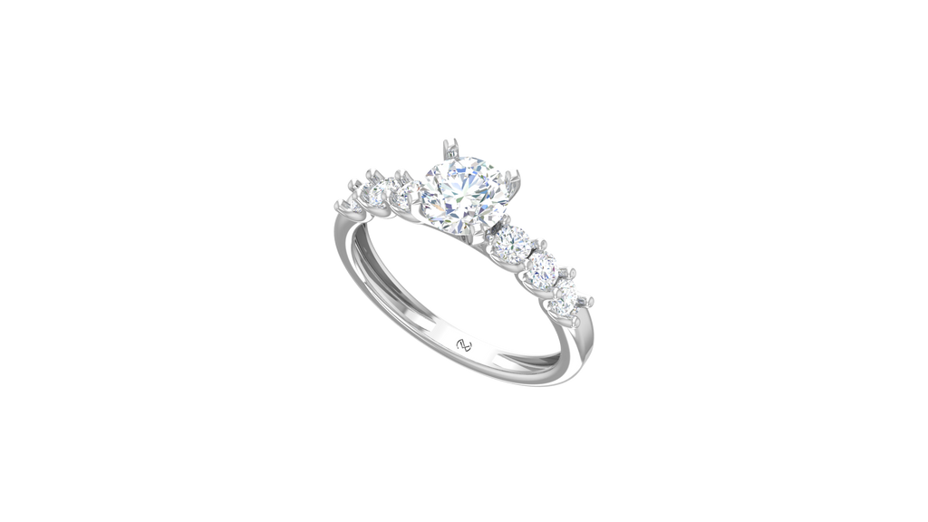 1.00 ctw Center Stone With 0.50 ctw Side Diamond