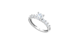 1.00 ctw Center Stone With 0.50 ctw Side Diamond