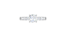 Load image into Gallery viewer, 1.00 ctw Center Stone With 0.50 ctw Side Diamond