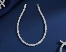 Load image into Gallery viewer, Tennis Bracelet featuring Prong-Set Round Diamonds