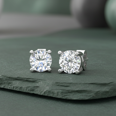 1.50 ctw Round Lab Grown Studs