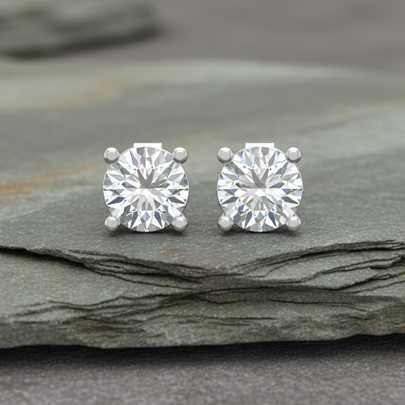 0.35 ctw Round Lab Grown Studs