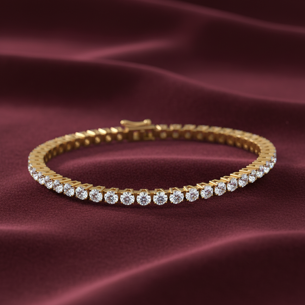 Classic Sparkle Diamond Tennis Bracelet