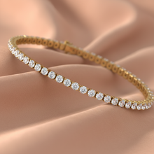 Load image into Gallery viewer, The Cosmic Bond Diamond Tennis Bracelet