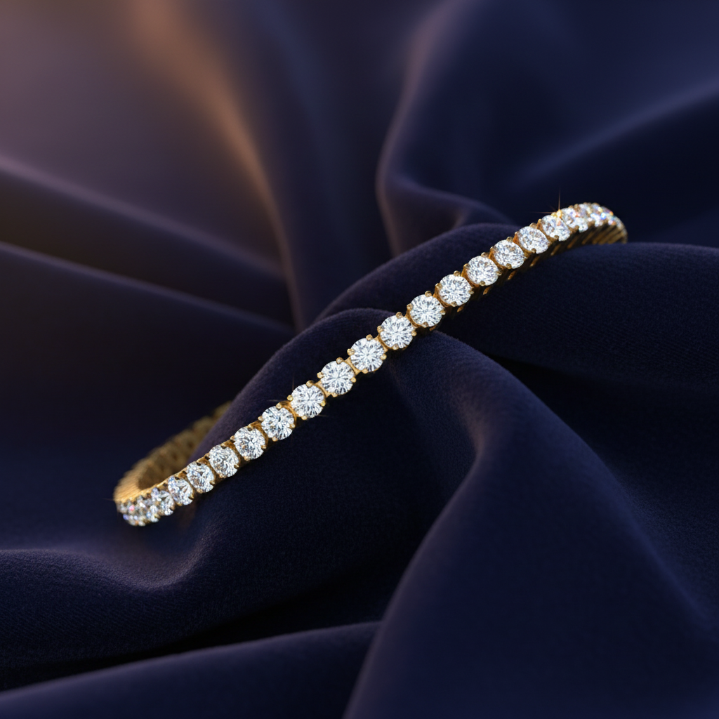 Eternity Round Diamond Tennis Bracelet
