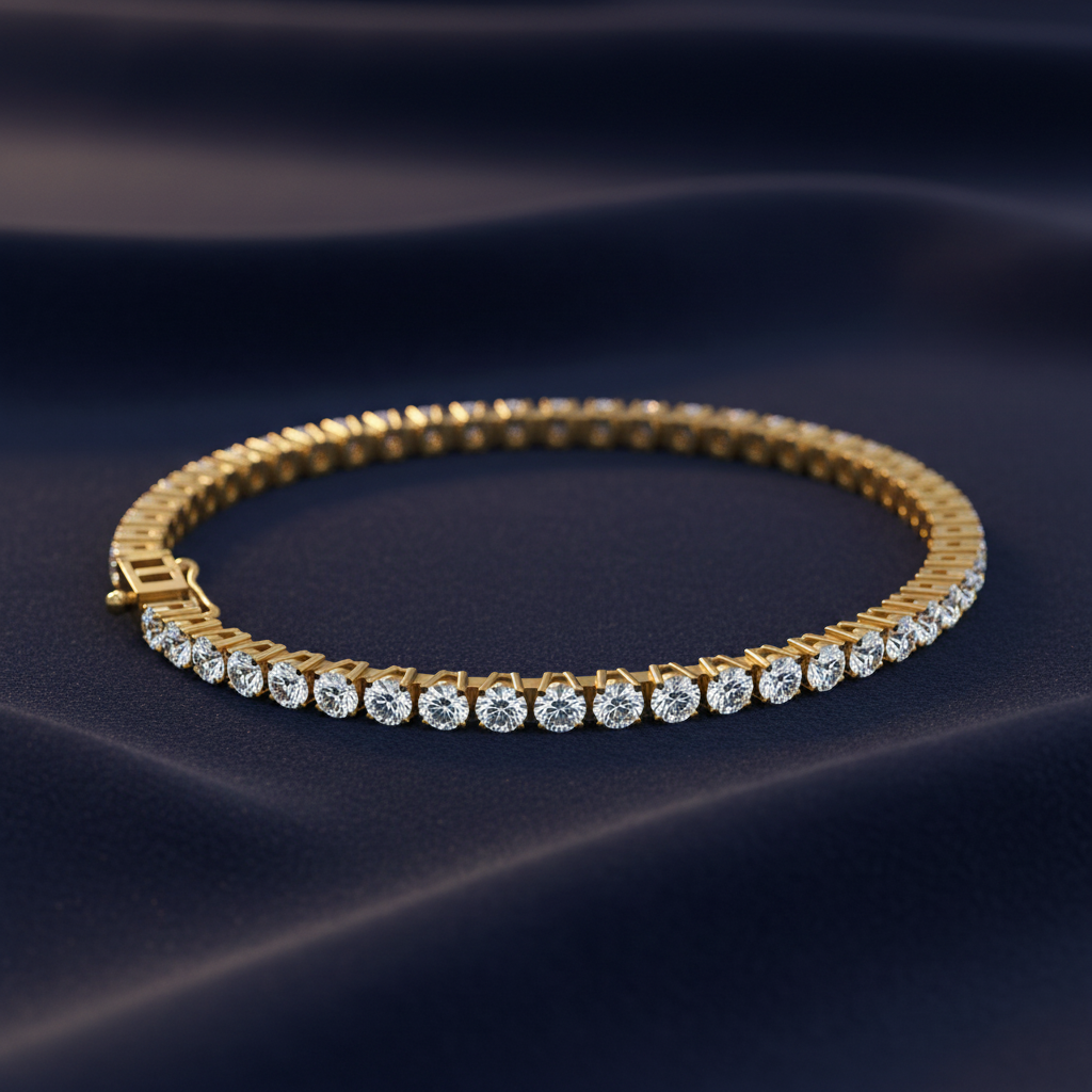 Graduating Diamond Tennis Bracelet
