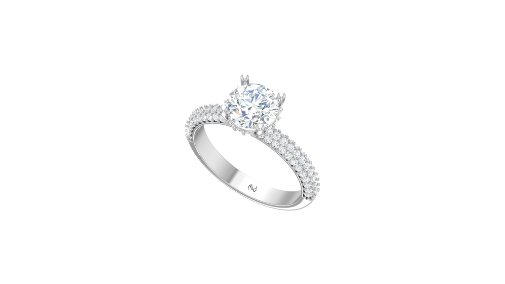 1.50 ctw Center Stone With 0.50 ctw Side Diamond