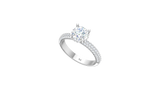 1.50 ctw Center Stone With 0.50 ctw Side Diamond