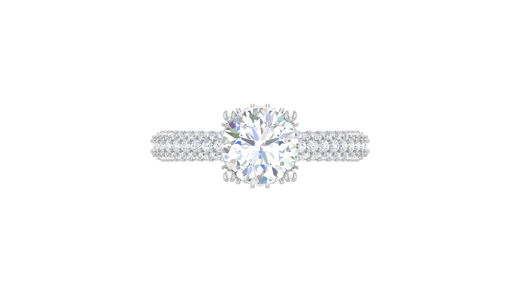 1.50 ctw Center Stone With 0.50 ctw Side Diamond