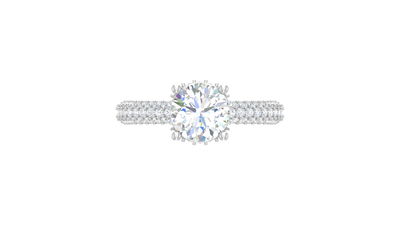 1.50 ctw Center Stone With 0.50 ctw Side Diamond