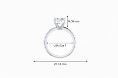 IGI cert. 1.50 ctw One Stone Lab Grown Diamond
