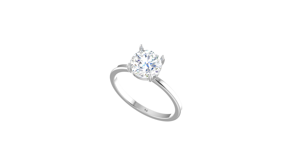 IGI cert. 2.50 ctw One Stone Lab Grown Diamond