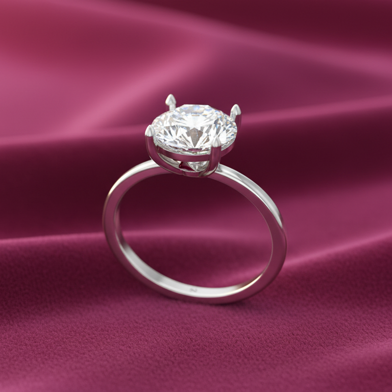 IGI cert. One Stone One cttw Lab Grown Diamond