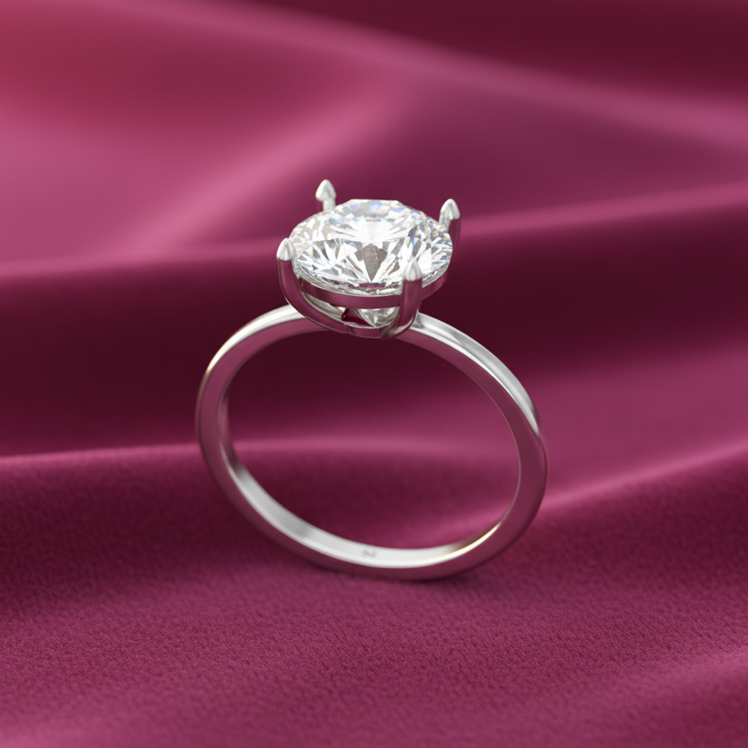 IGI cert. One Stone One cttw Lab Grown Diamond