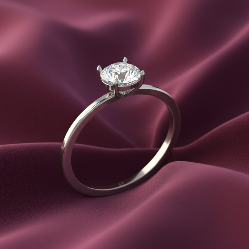 IGI cert. One Stone Lab Grown Diamond