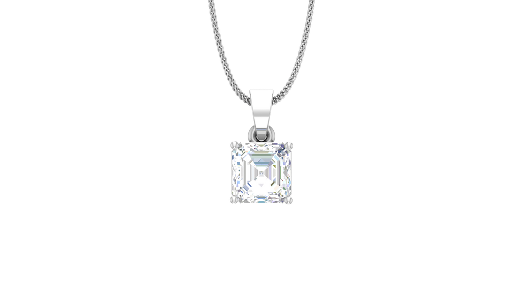 IGI cert. 1.00 ctw One Stone Emerald Square Lab Grown Diamond