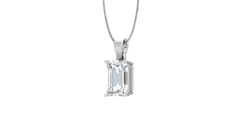 IGI cert. 1.00 ctw One Stone Emerald Lab Grown Diamond
