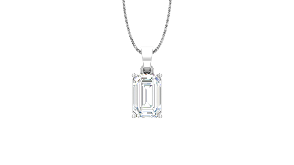 IGI cert. 1.00 ctw One Stone Emerald Lab Grown Diamond