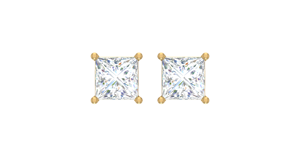 0.40 ctw Princess Lab Grown Studs