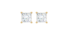 Load image into Gallery viewer, 0.40 ctw Princess Lab Grown Studs
