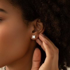 0.40 ctw Princess Lab Grown Studs