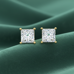 0.40 ctw Princess Lab Grown Studs