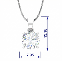 IGI cert. 2.00 ctw One Stone Round Lab Grown Diamond