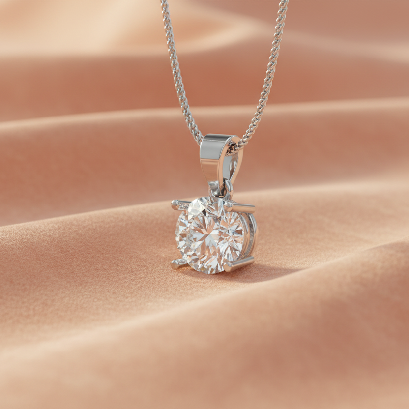 IGI cert. 1.50 ctw One Stone Round Lab Grown Diamond