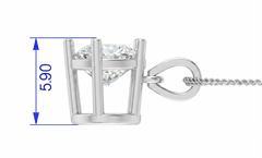 IGI cert. 1.50 ctw One Stone Round Lab Grown Diamond