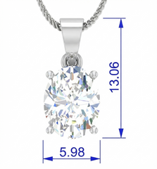 IGI cert. 1.00 ctw One Stone Oval Lab Grown Diamond