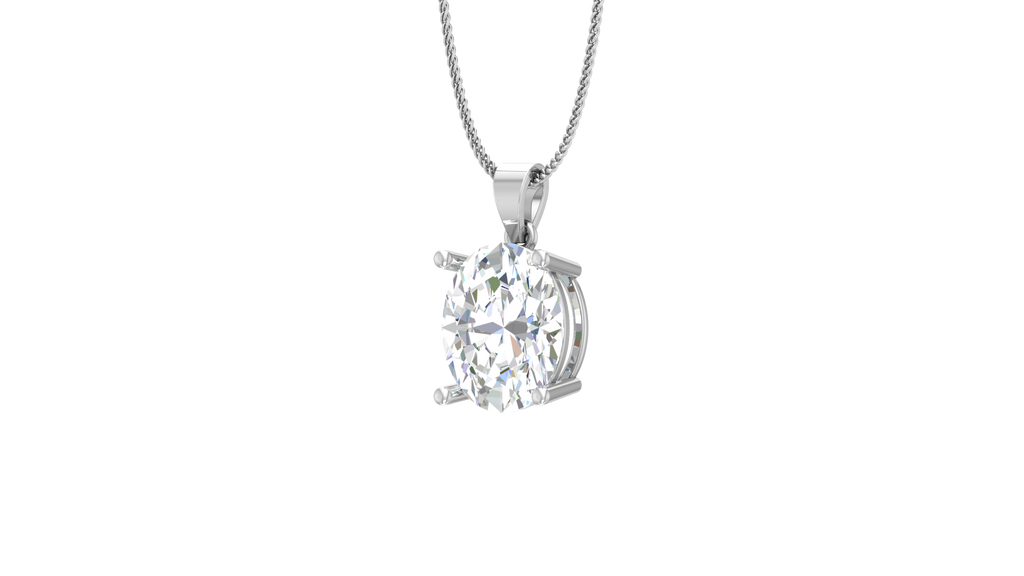 IGI cert. 3.00 ctw One Stone Oval Lab Grown Diamond