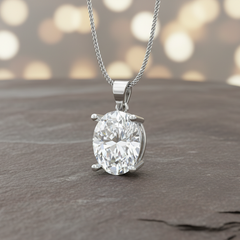 IGI cert. 3.00 ctw One Stone Oval Lab Grown Diamond