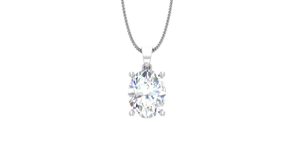 IGI cert. 3.00 ctw One Stone Oval Lab Grown Diamond
