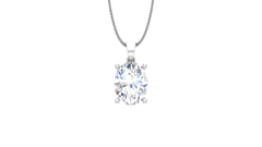 IGI cert. 3.00 ctw One Stone Oval Lab Grown Diamond