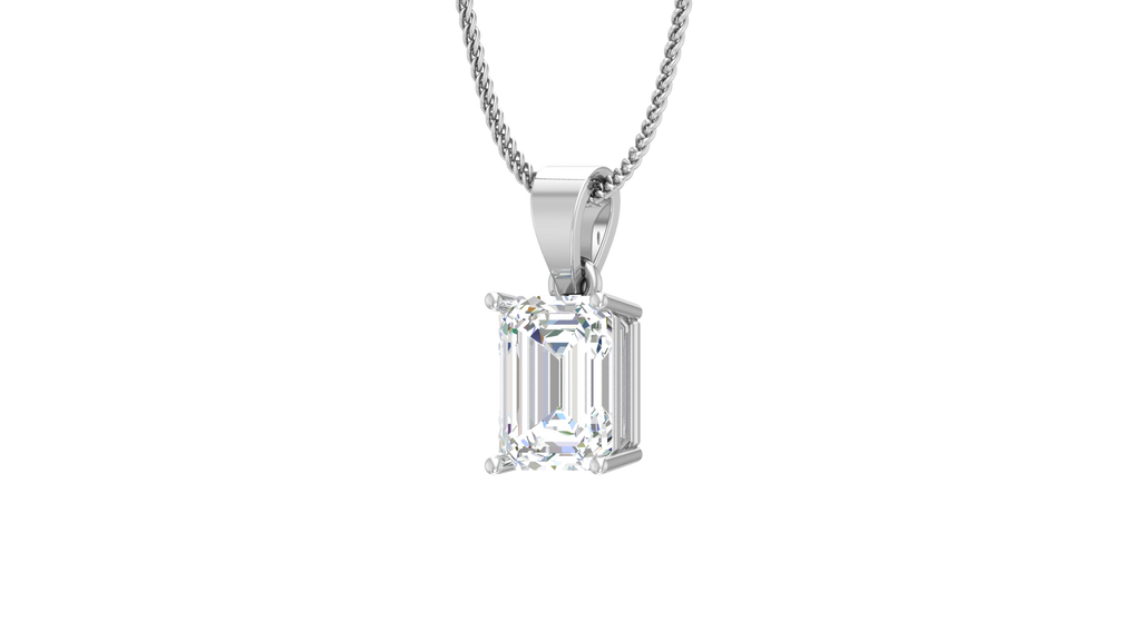 IGI cert. 2.00 ctw One Stone Emerald Lab Grown Diamond