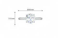 One Round Stone Lab Grown Diamond