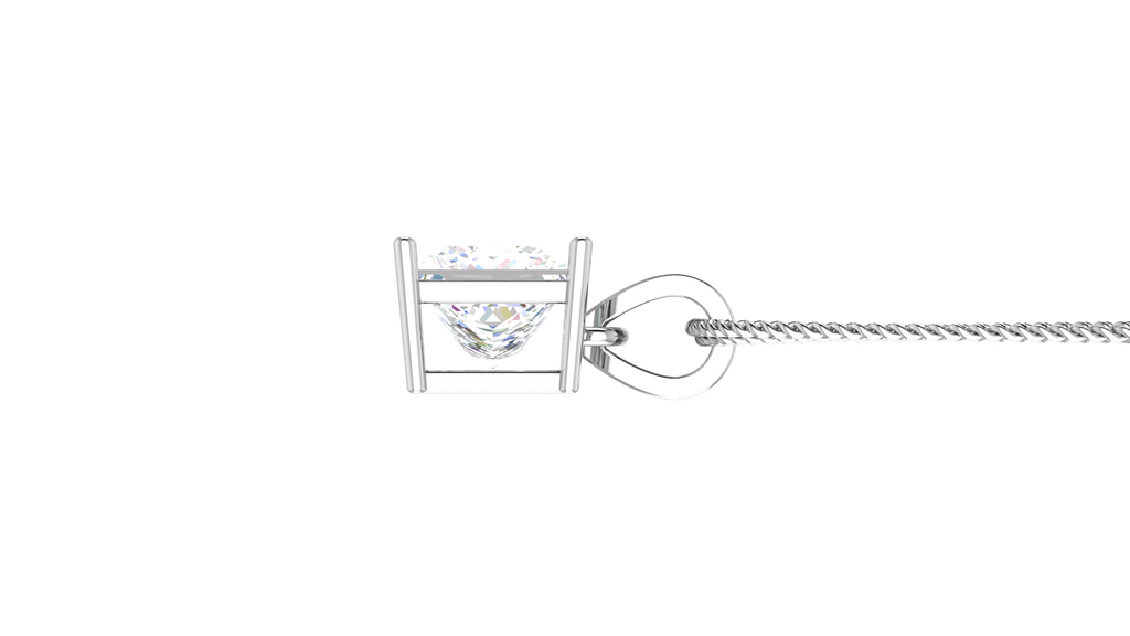 IGI cert. 3.00 ctw One Stone Princess Lab Grown Diamond