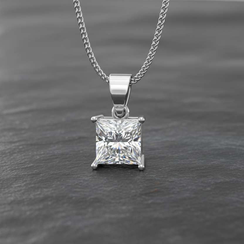 IGI cert. 3.00 ctw One Stone Princess Lab Grown Diamond