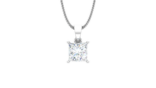 Load image into Gallery viewer, IGI cert. 3.00 ctw One Stone Princess Lab Grown Diamond