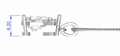 IGI cert. 2.00 ctw One Stone Pear Lab Grown Diamond